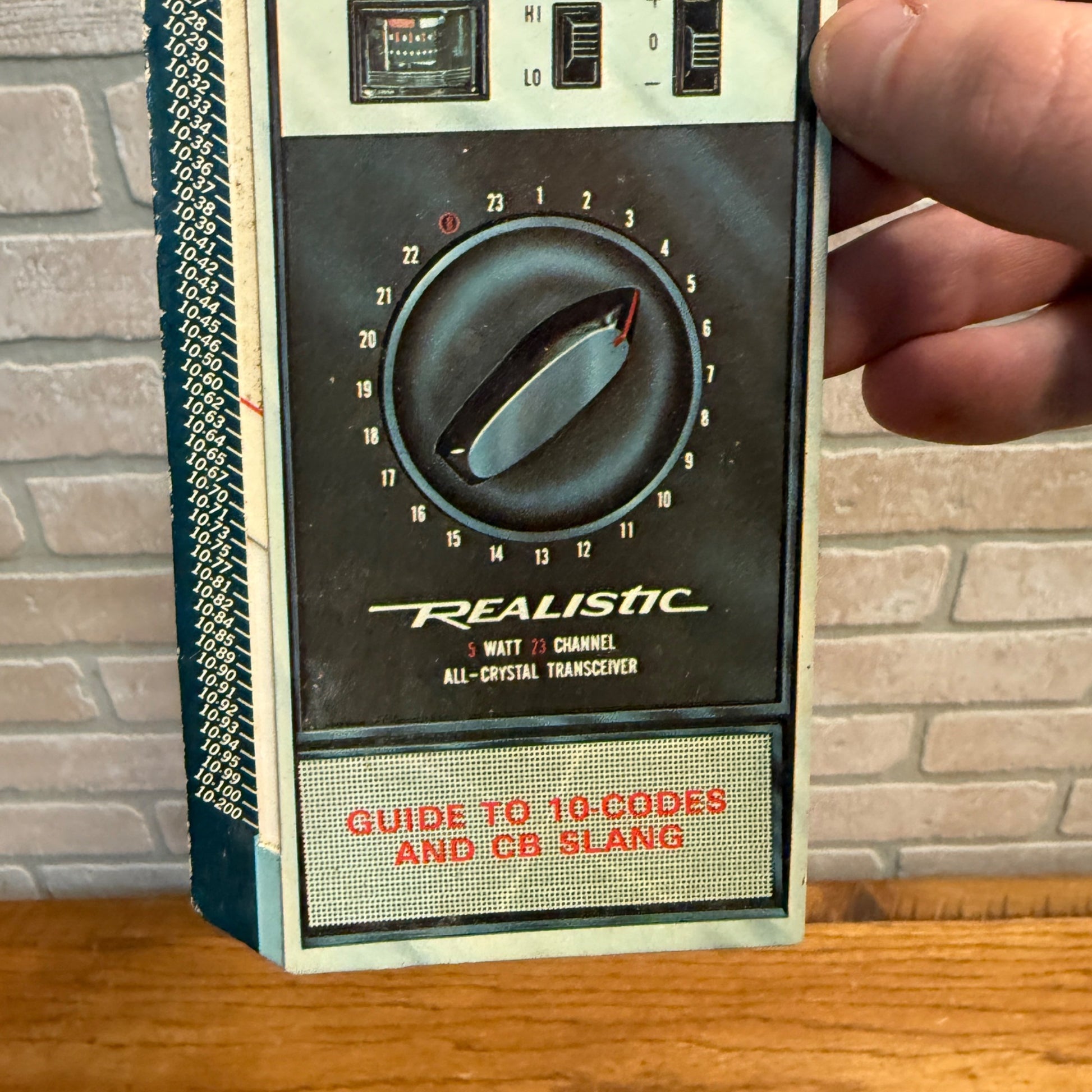 Vintage Radio Shack CB Slide Slang Card ~ Guide to Codes Realistic Transceiver