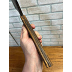 Antique Steel Butcher Meat Cleaver Knife Wood Handle 17.5" for Restoration