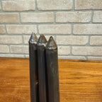 Antique Primitive 19th c. 3-Slot Candle Mold Tin Farmhouse Folk Art AAFA