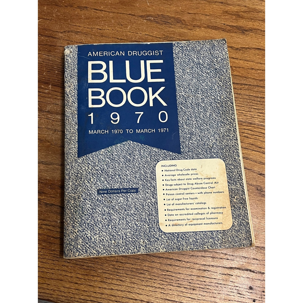 1970 American Druggist Blue Book Pharmacy Pharmacist Drugs 722-pages