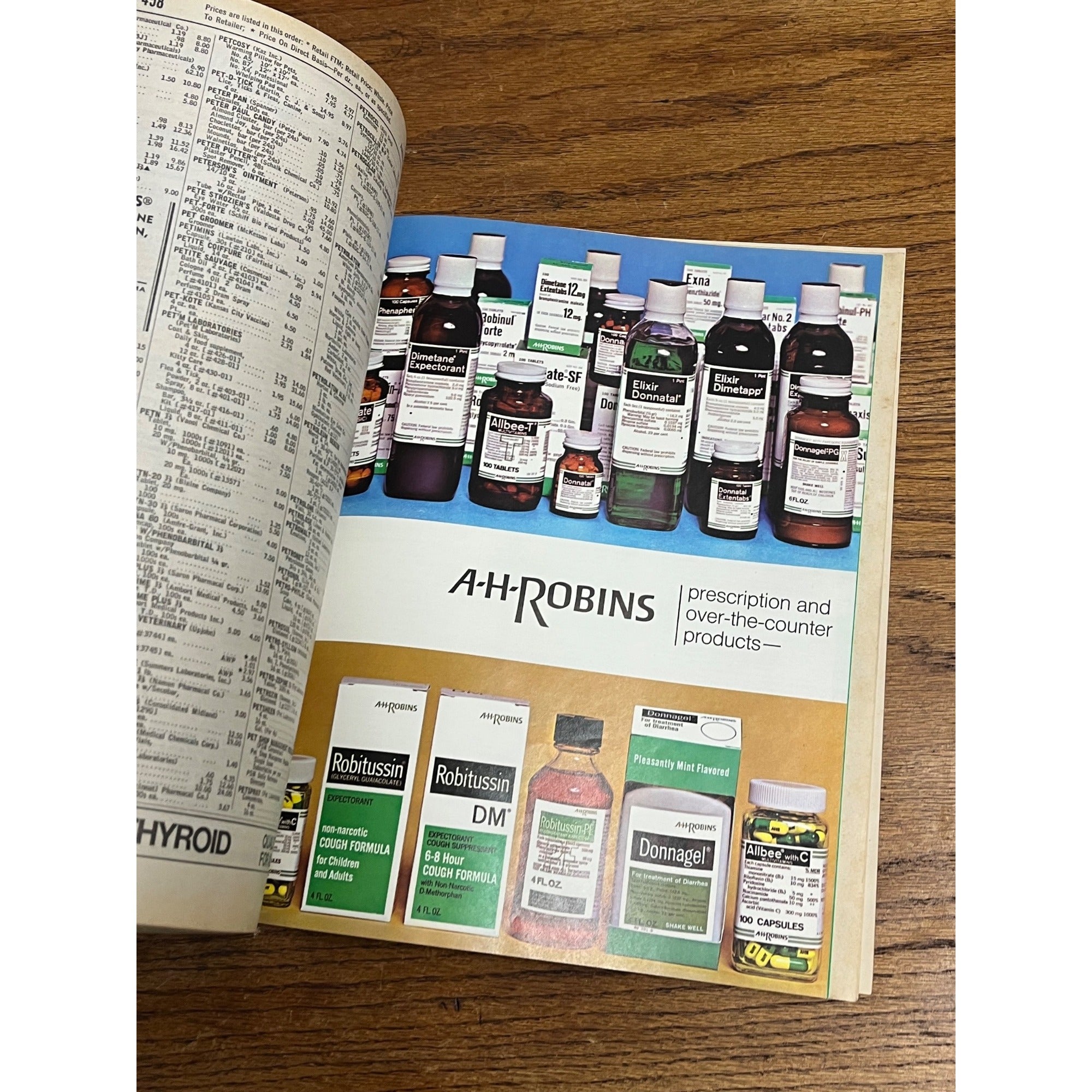 1970 American Druggist Blue Book Pharmacy Pharmacist Drugs 722-pages