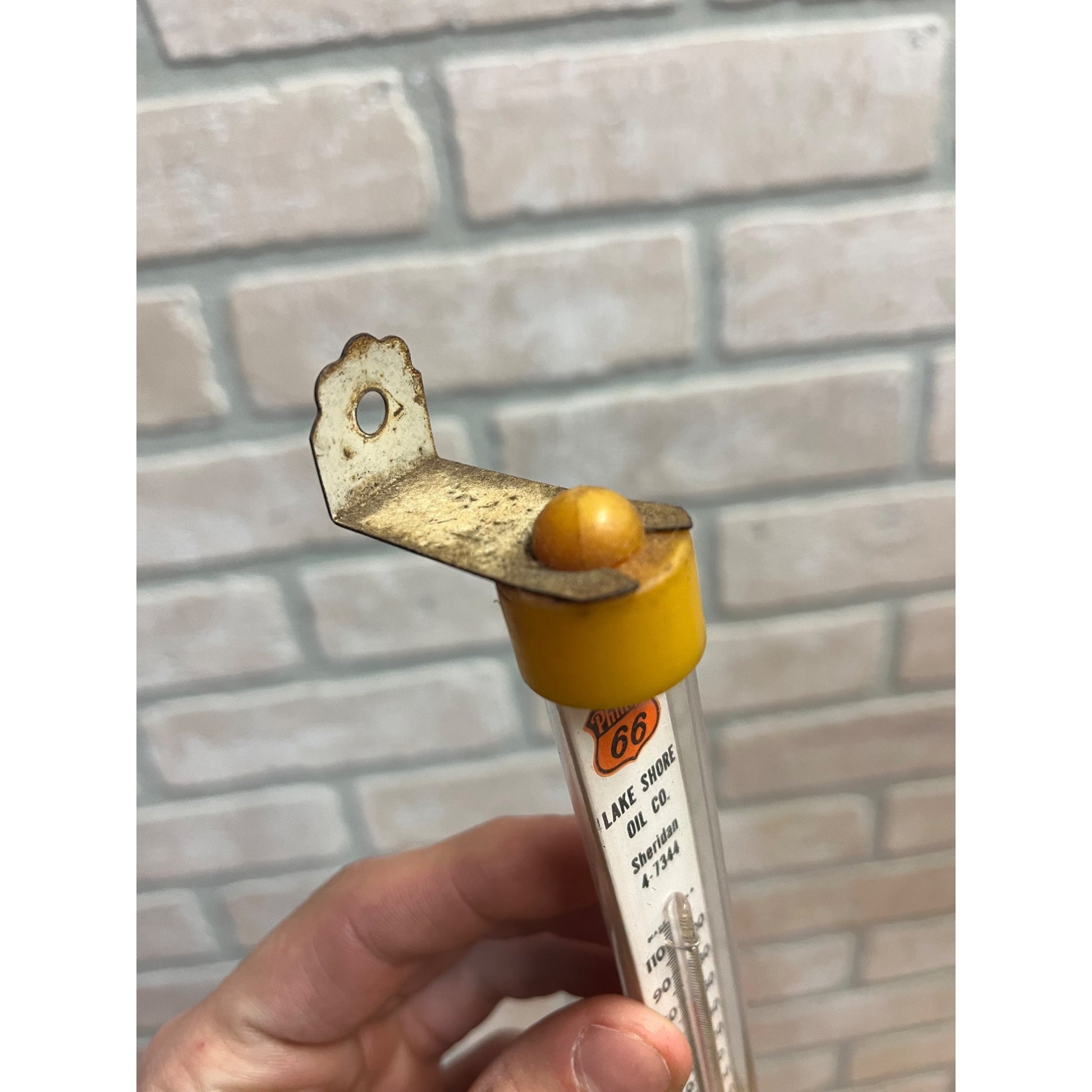 Vintage Phillips 66 Lake Shore Oil Co. Cudahy Wisconsin Advertising Thermometer