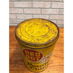 Vintage Red Dot Potato Chips 1lb Advertising Tin Empty Can Madison Wis Minneapolis MN