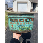 RARE Vintage Brocks Marshmallow Advertising Tin Chattanooga TN Chickamagua 5lb