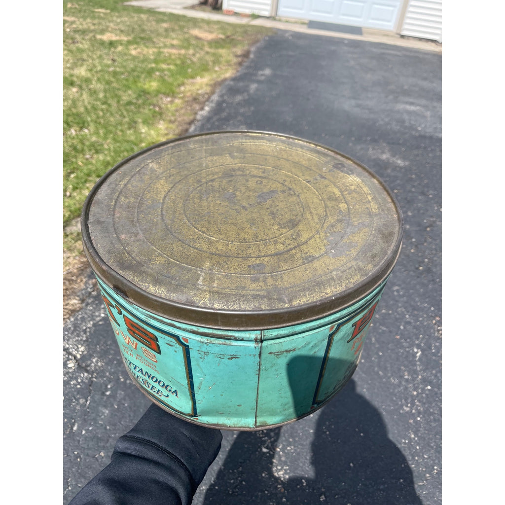 RARE Vintage Brocks Marshmallow Advertising Tin Chattanooga TN Chickamagua 5lb