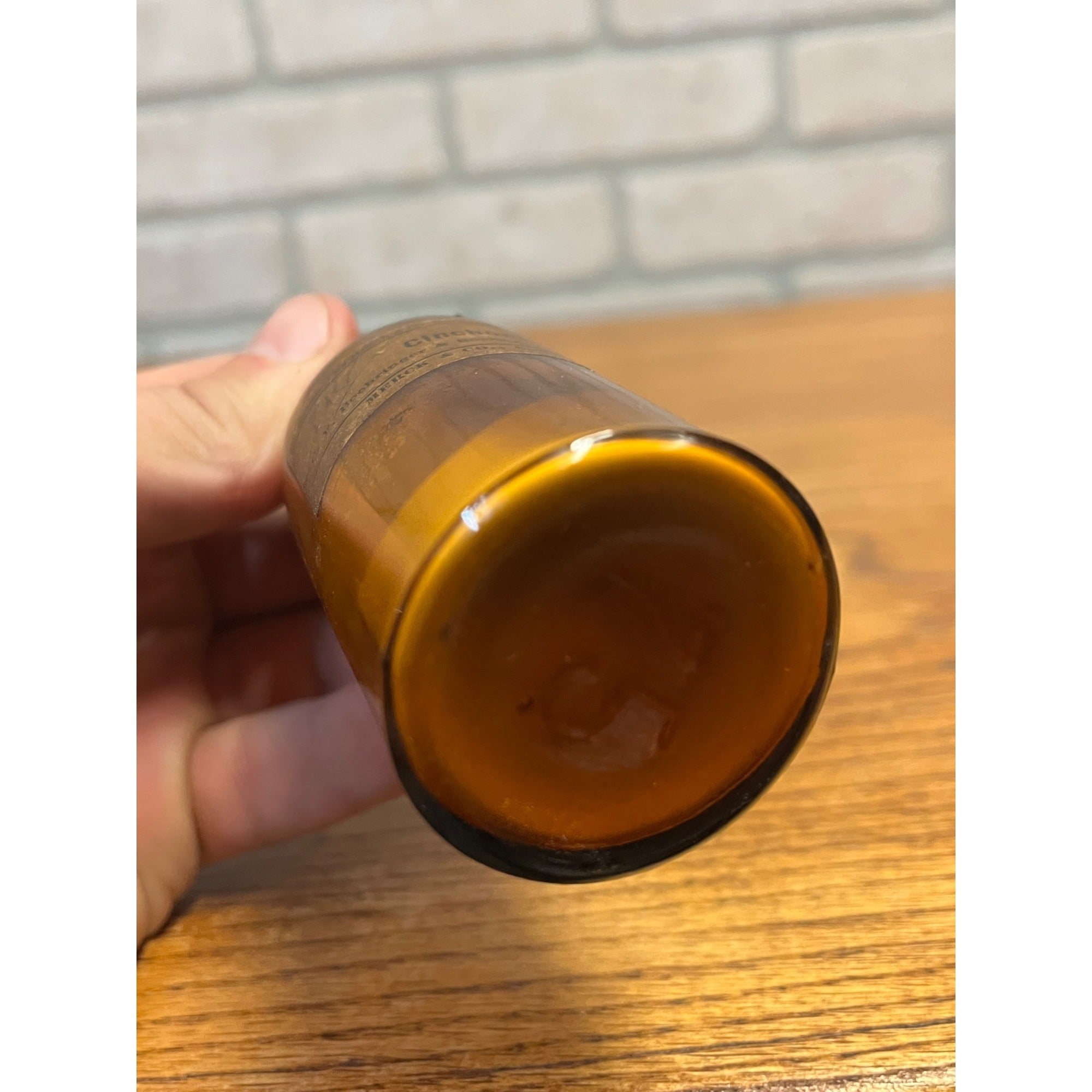 Vintage 1930s Cinchonine Sulphate Merck Co Apothecary Bottle