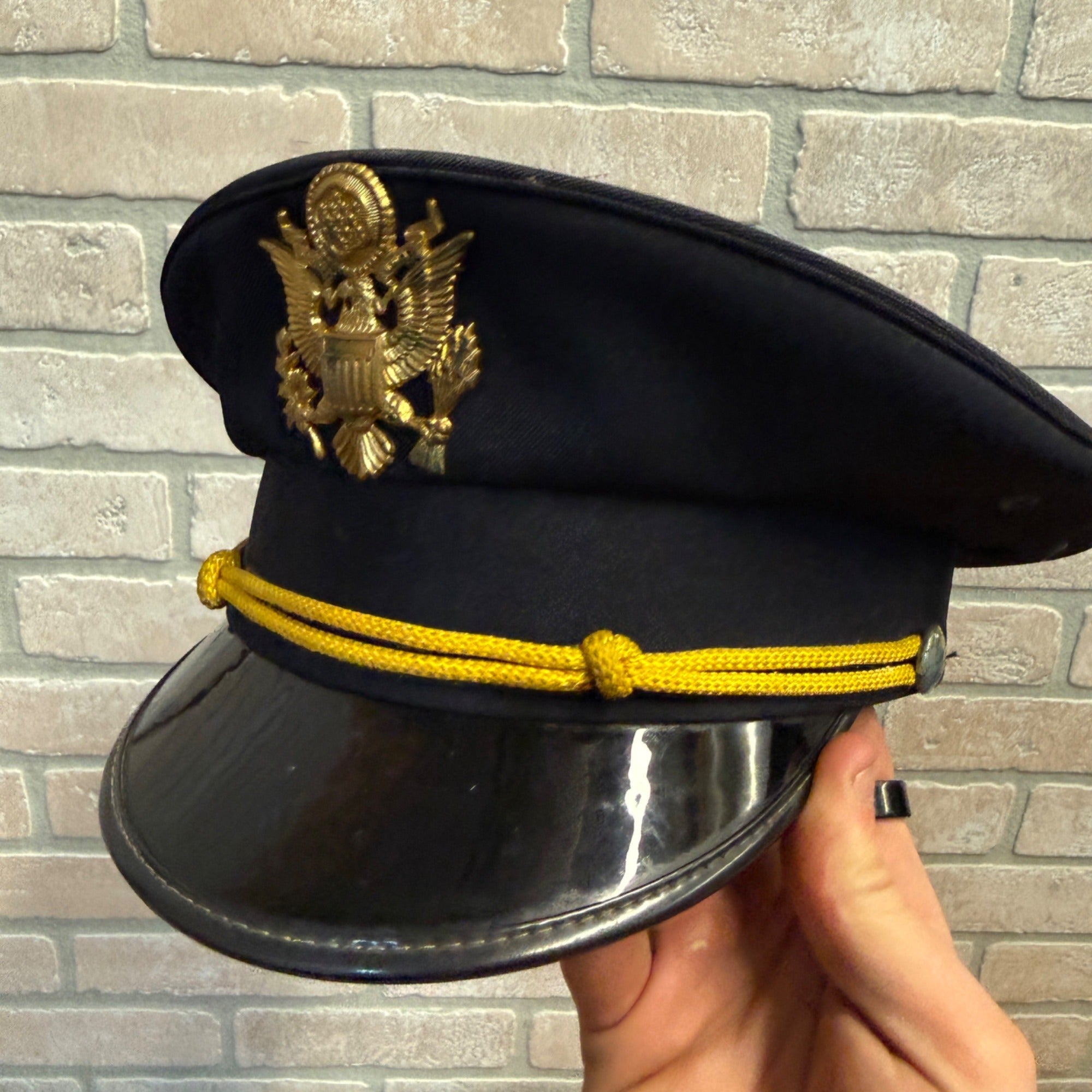 Vintage Kant Krack Hat U.S. Army Officer Badge WW2 WWII Korean Era
