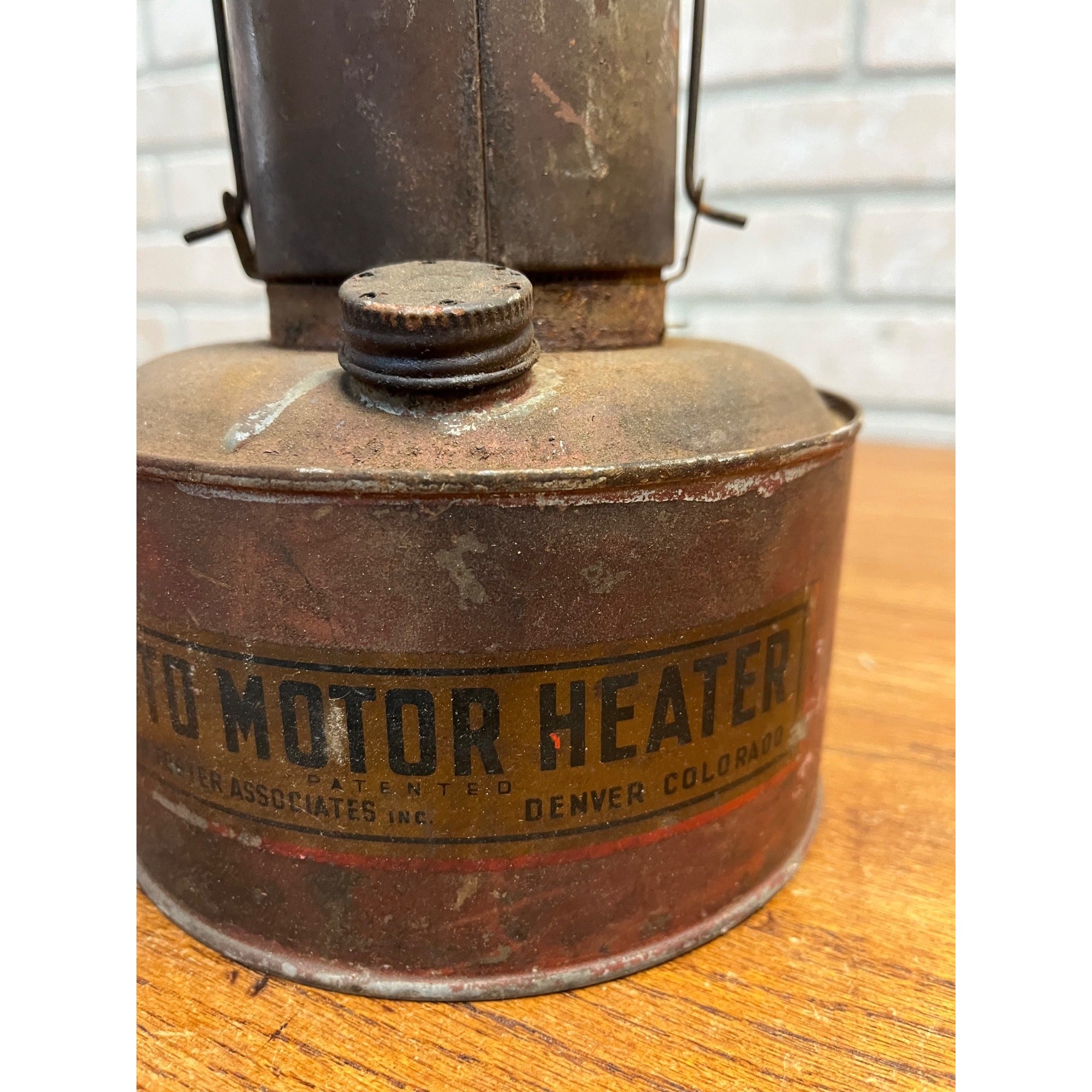 Vintage Wallin Foster Kerosene Auto Motor Heater Oil Heater Dener Colorado