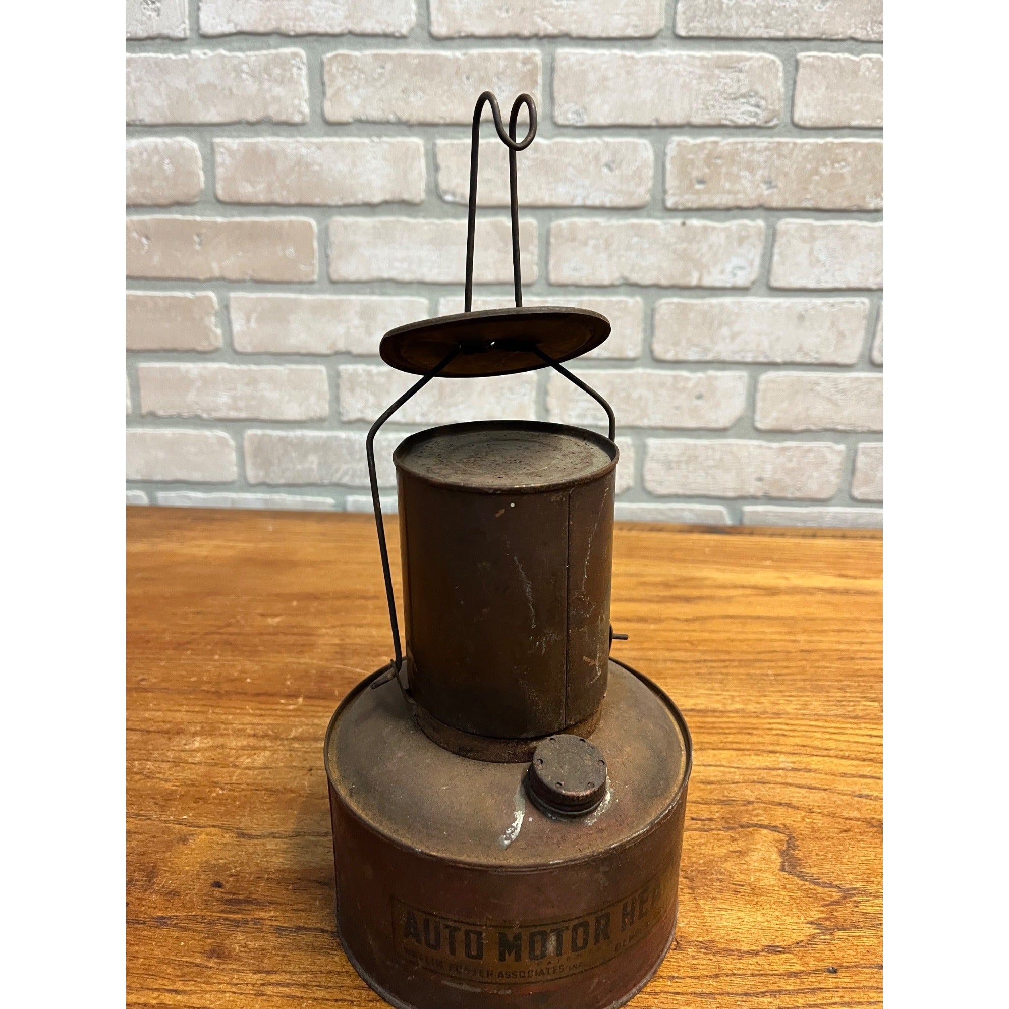 Vintage Wallin Foster Kerosene Auto Motor Heater Oil Heater Dener Colorado