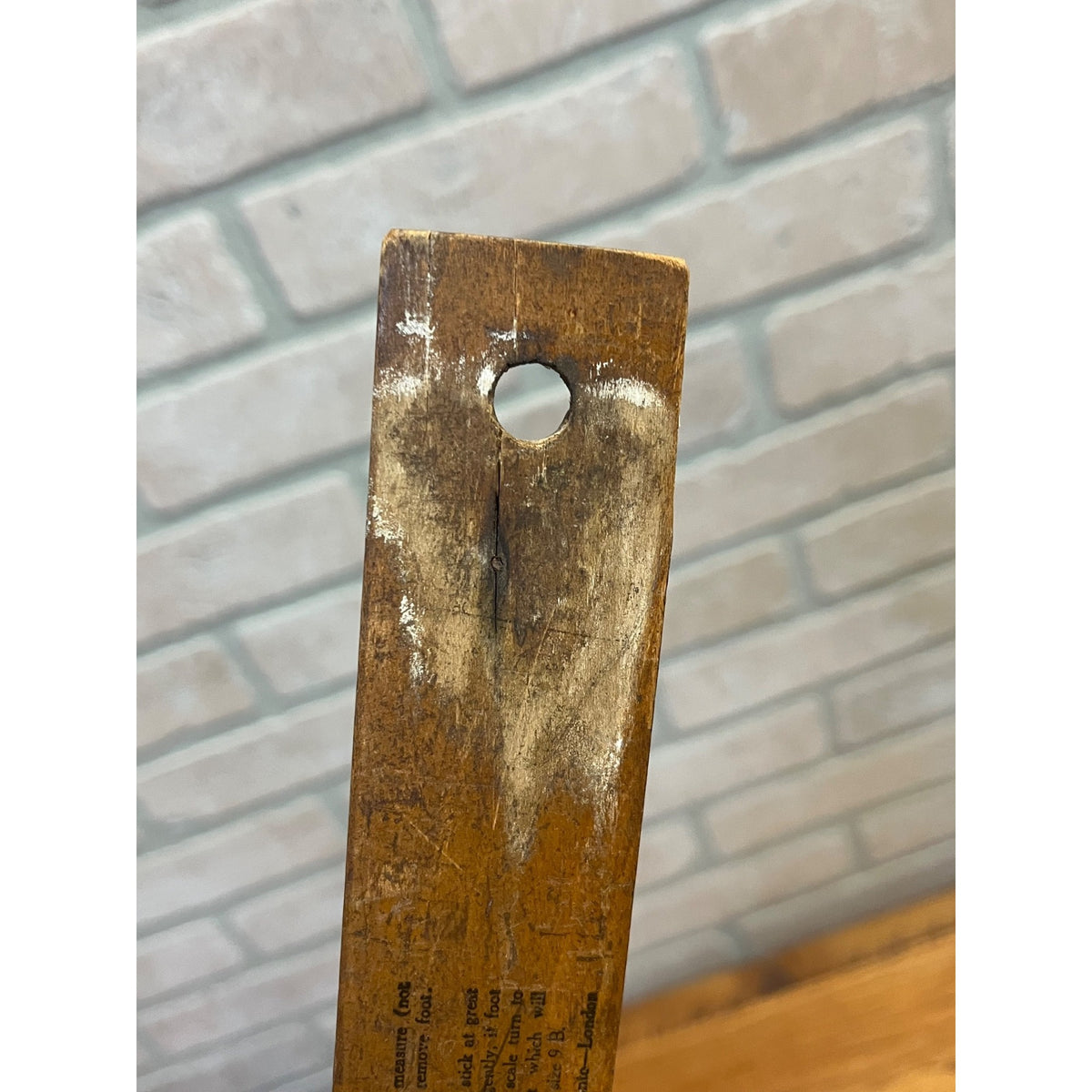 Vintage Dr Scholl’s Foot Measure Ruler Wooden Shoe Sizing Tool Chicago USA