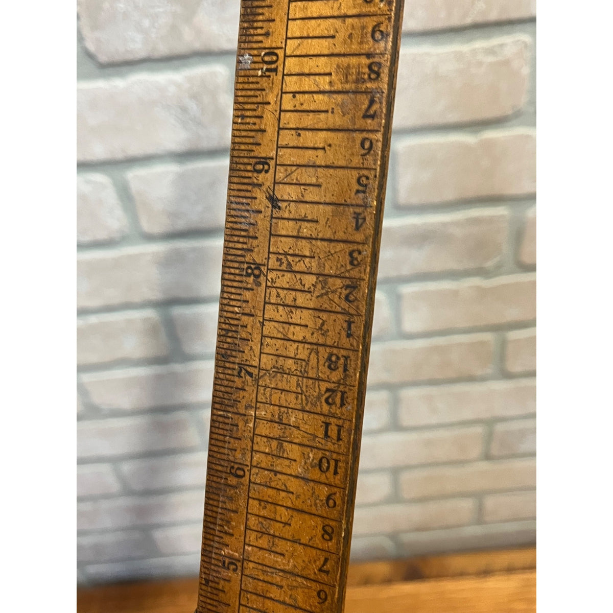 Vintage Dr Scholl’s Foot Measure Ruler Wooden Shoe Sizing Tool Chicago USA