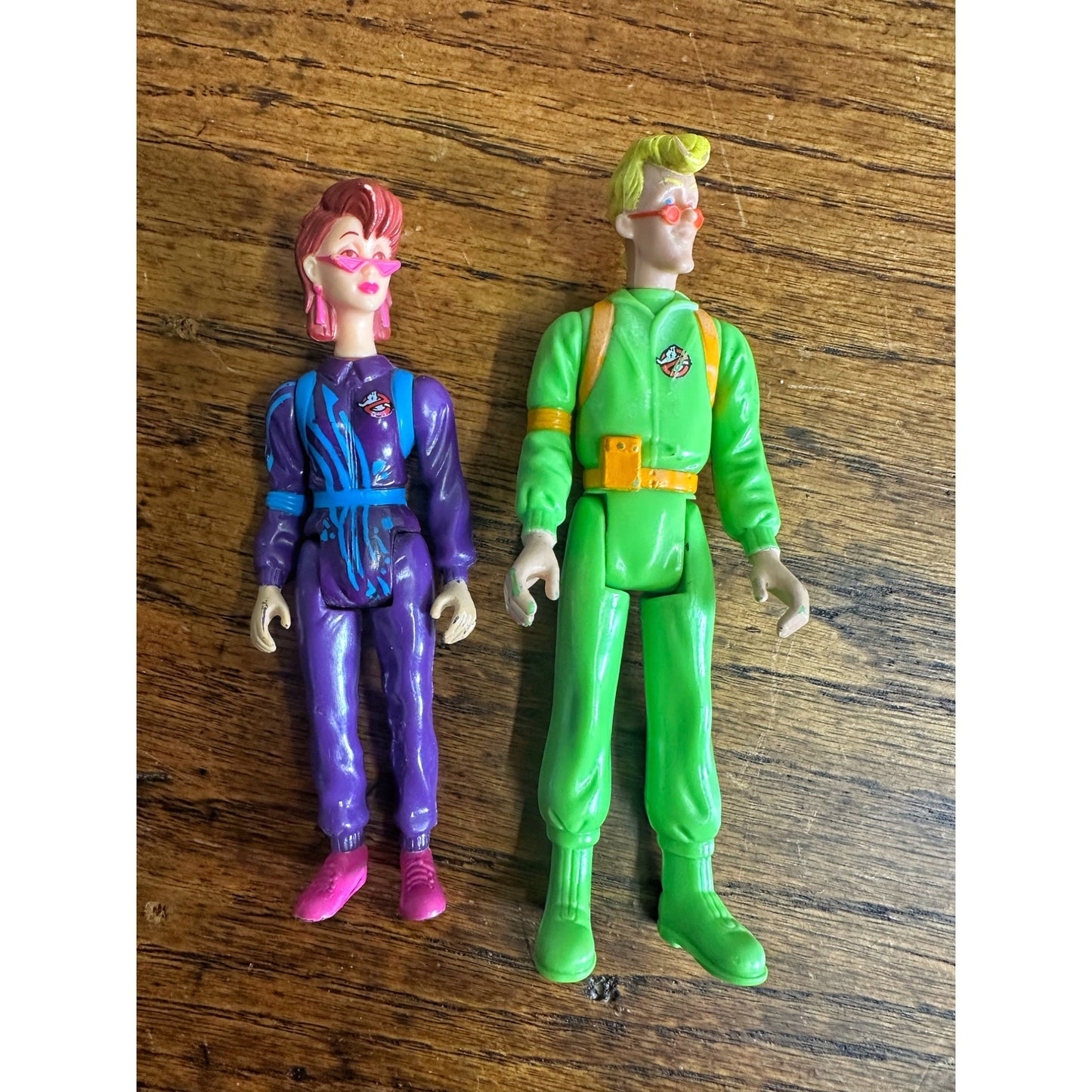 Vintage The Real Ghostbusters Power Pack Janine Melnitz + Egon Spengler Figures