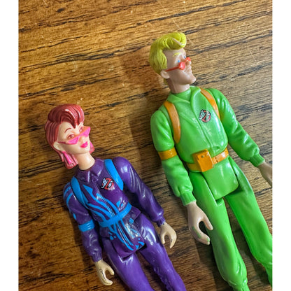 Vintage The Real Ghostbusters Power Pack Janine Melnitz + Egon Spengler Figures