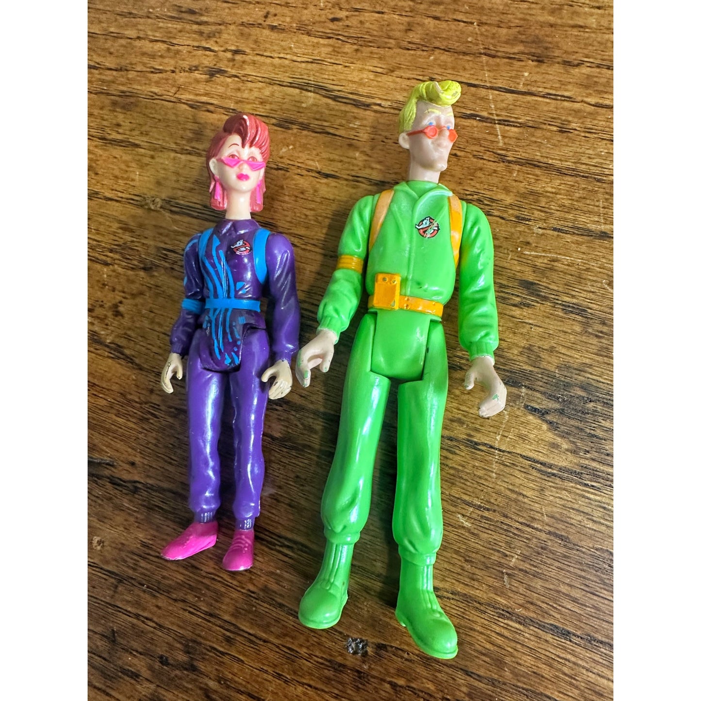 Vintage The Real Ghostbusters Power Pack Janine Melnitz + Egon Spengler Figures