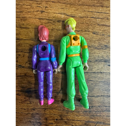 Vintage The Real Ghostbusters Power Pack Janine Melnitz + Egon Spengler Figures