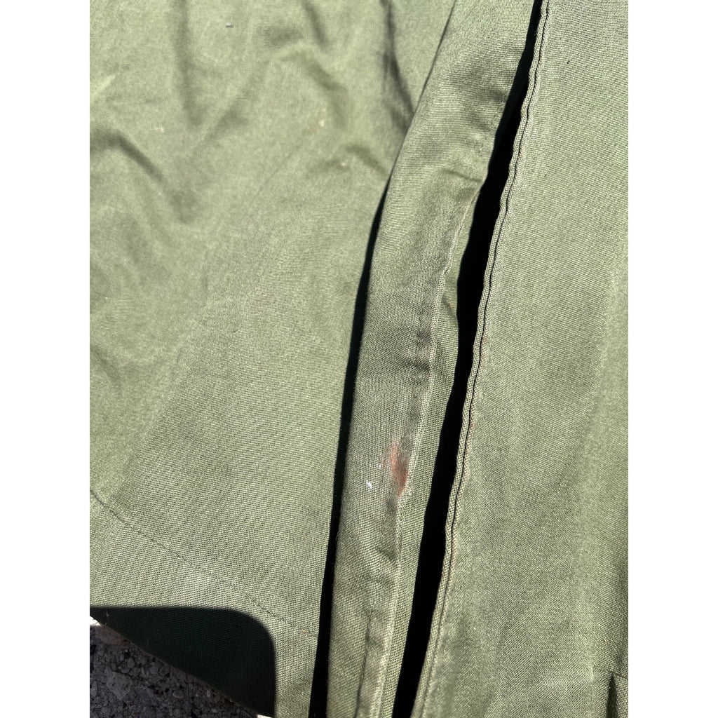 Vintage US Army 1955 Overcoat Trenchcoat OG 107 Korean War -- Long / Small