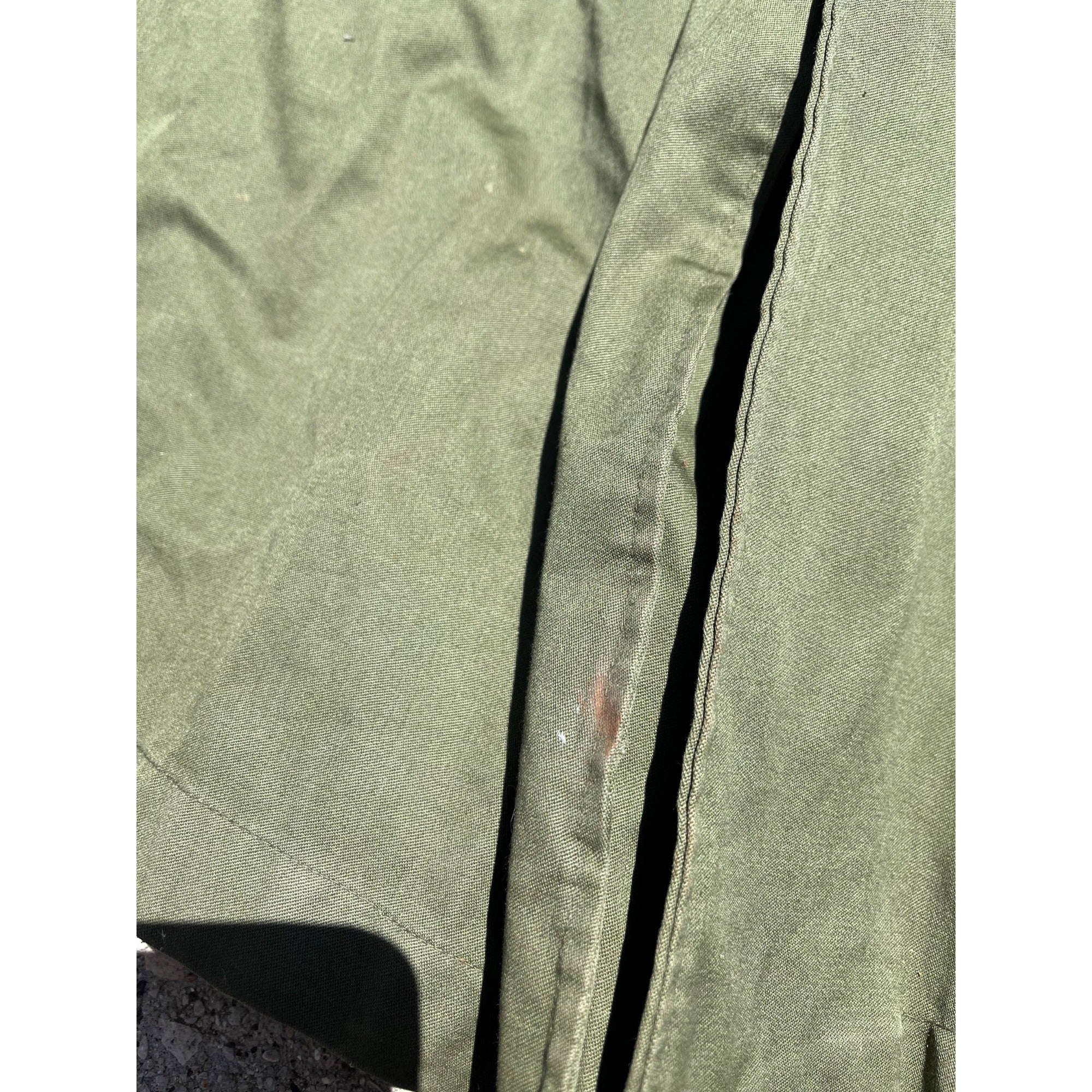 Vintage US Army 1955 Overcoat Trenchcoat OG 107 Korean War -- Long / Small