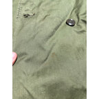 Vintage US Army 1955 Overcoat Trenchcoat OG 107 Korean War -- Long / Small