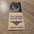 1940s naval reserve aviation base pasco Washington Advertising Matchbook