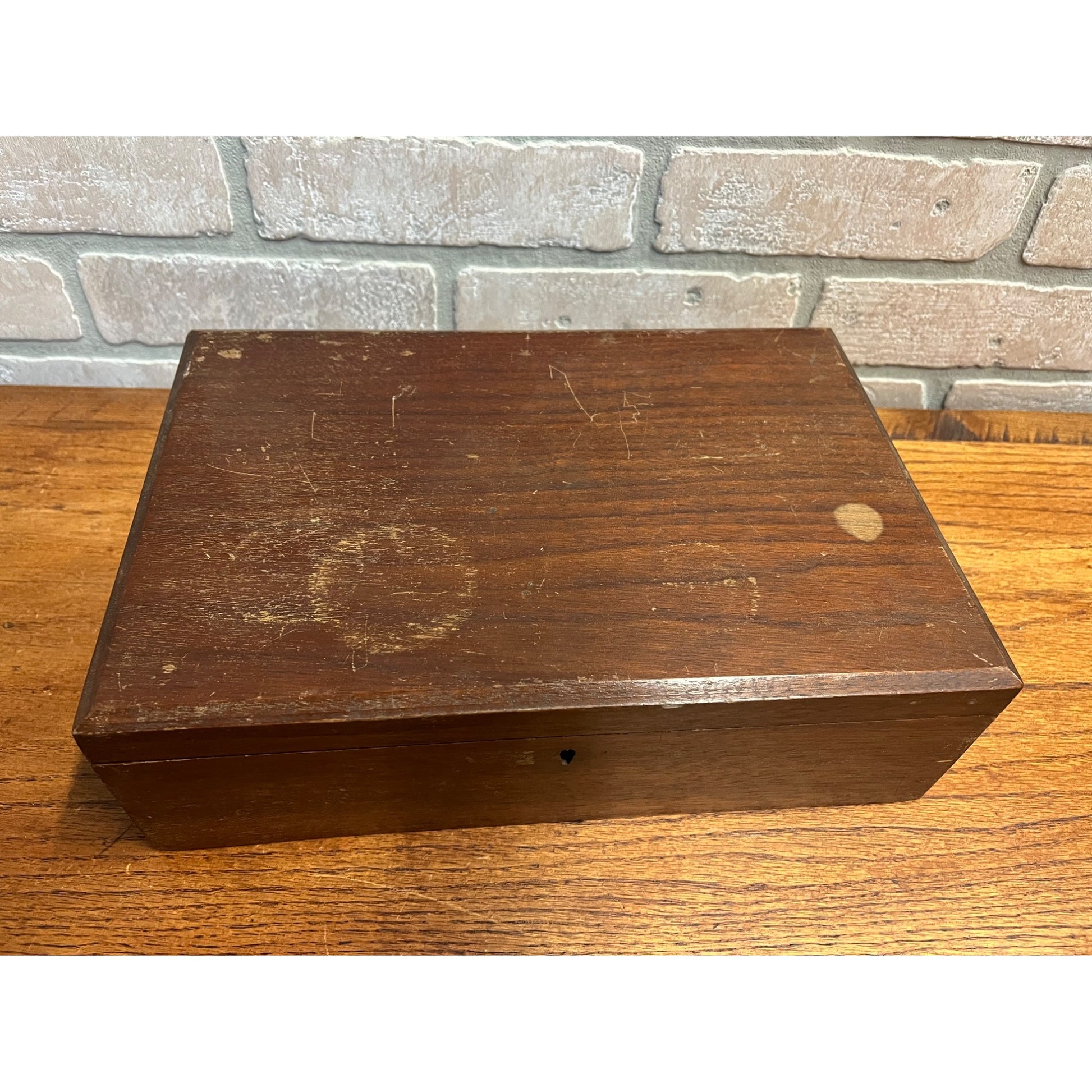 Antique 19th c. Portable Wooden Lap Field Desk Victorian 1800s