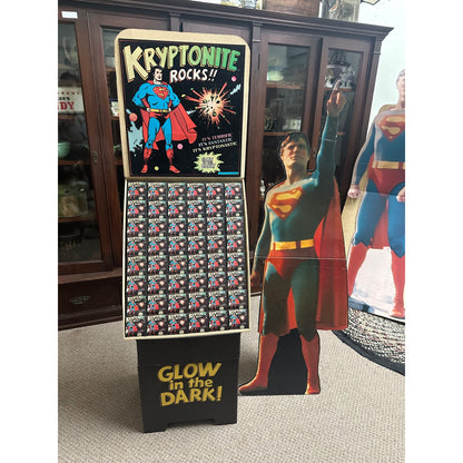 RARE Vintage 1977 Superman Kryptonite Rocks Advertising Movie Promo Store Display