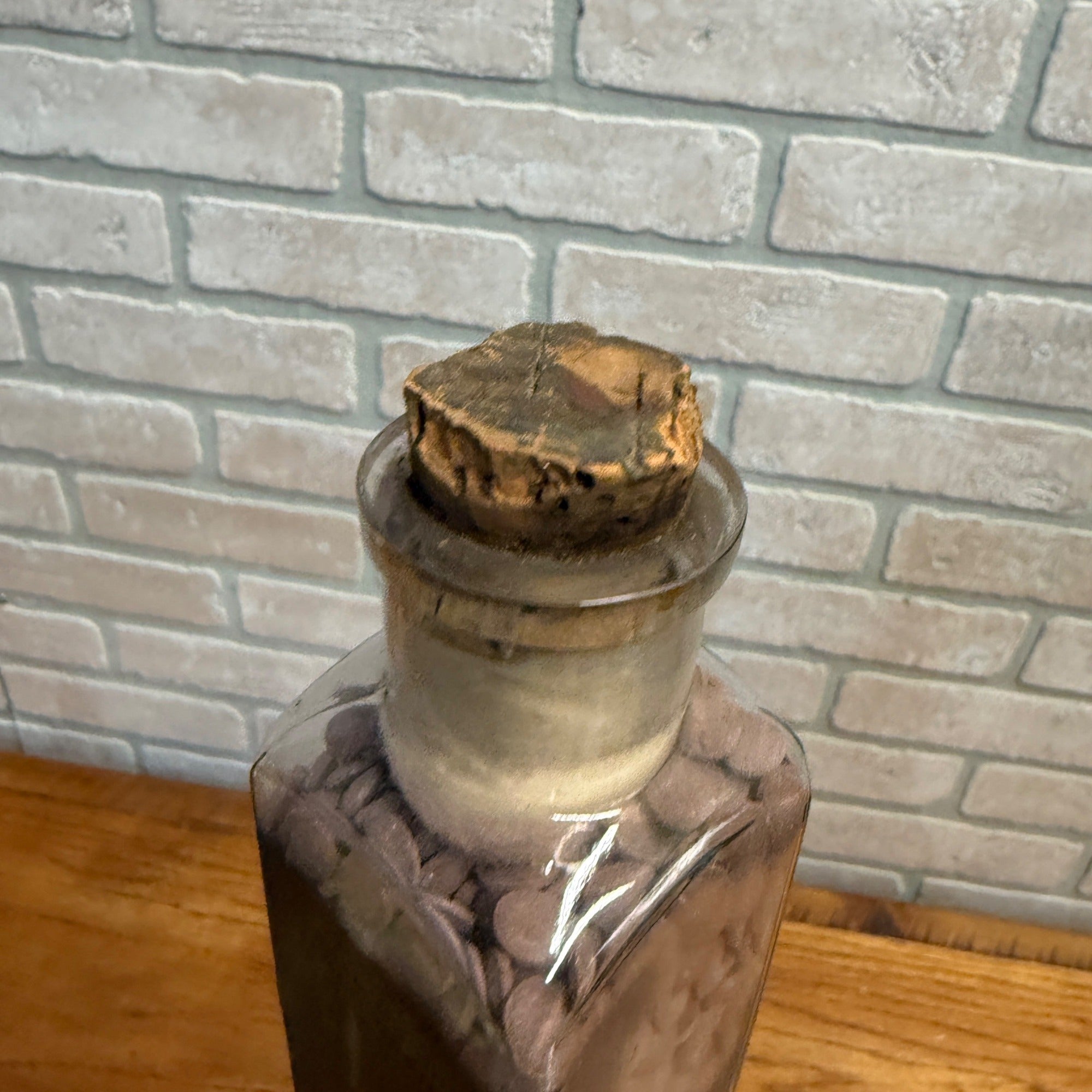 Antique G. D. Searle Chicago Glass Medicine Bottle - Visceral Drainage Tablets