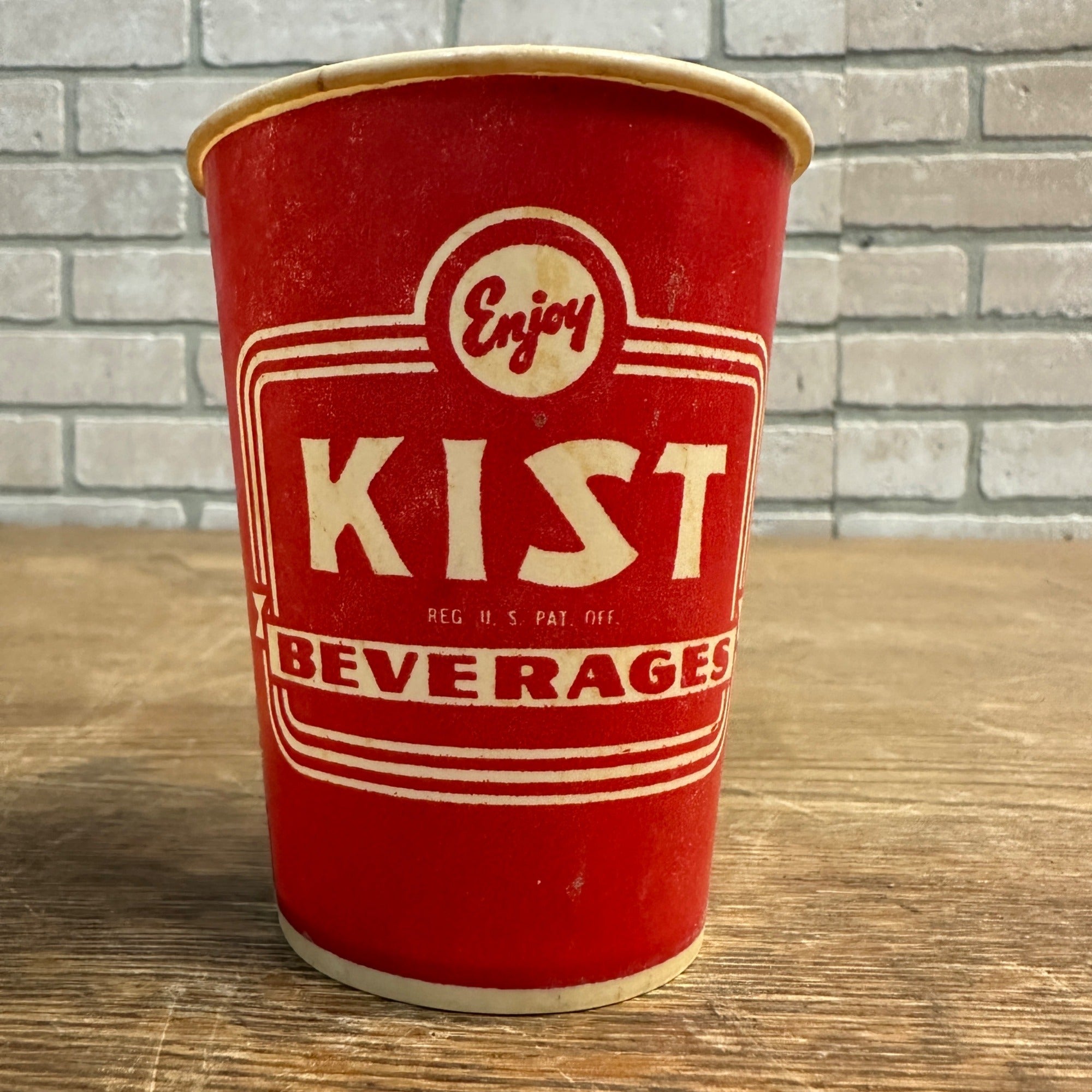 Vintage Kist Beverages Soda Paper Wax Soda Promotional Cup 7oz or 9oz