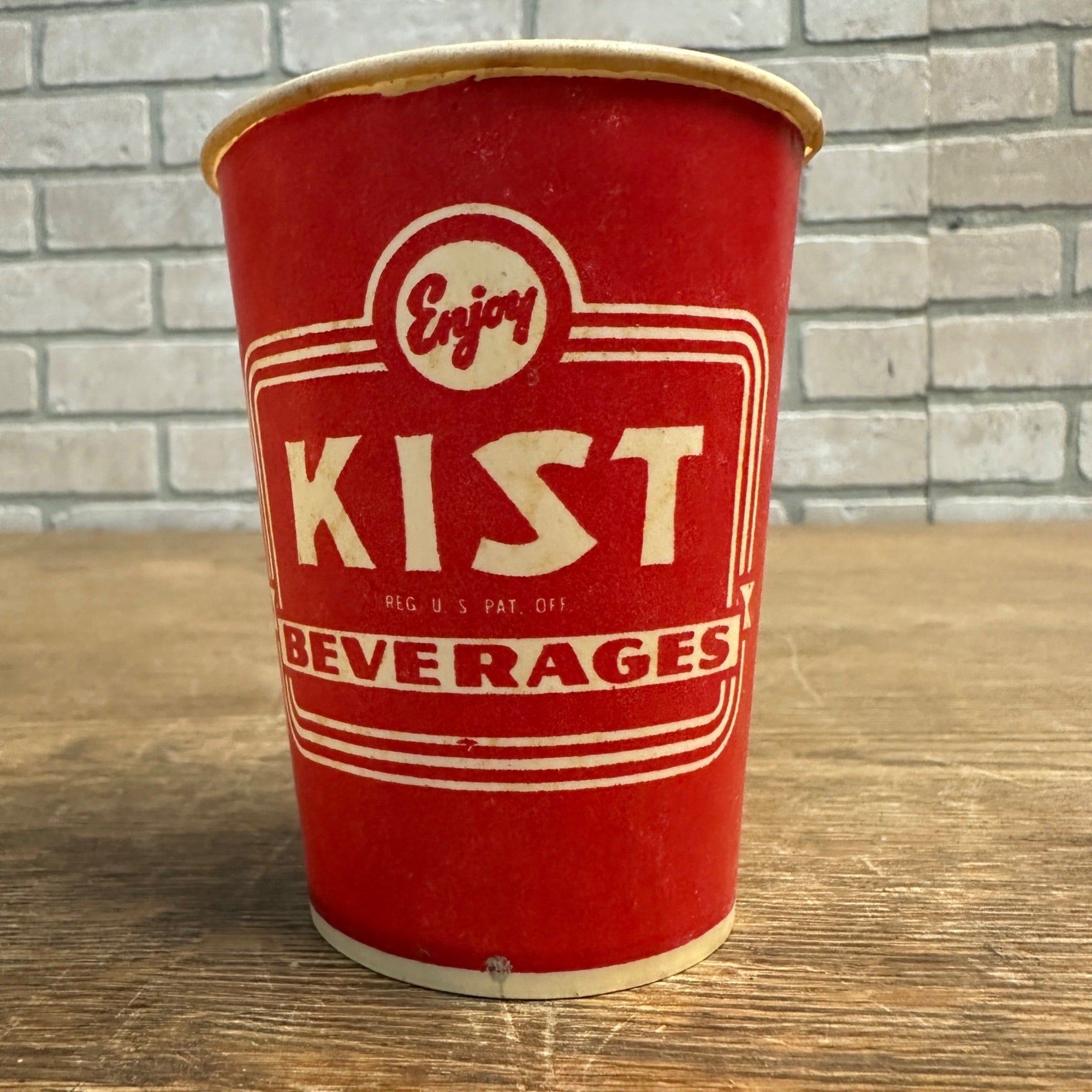 Vintage Kist Beverages Soda Paper Wax Soda Promotional Cup 7oz or 9oz