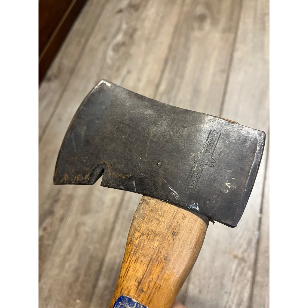 Vintage Wards Master Quality Single Bit Camp Axe Hatchet 1lb 10oz Tru-Test Handle