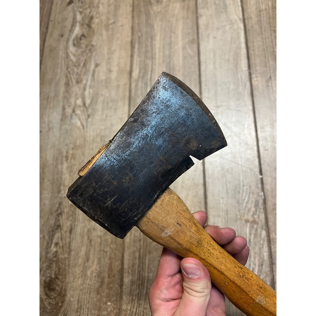 Vintage Wards Master Quality Single Bit Camp Axe Hatchet 1lb 10oz Tru-Test Handle