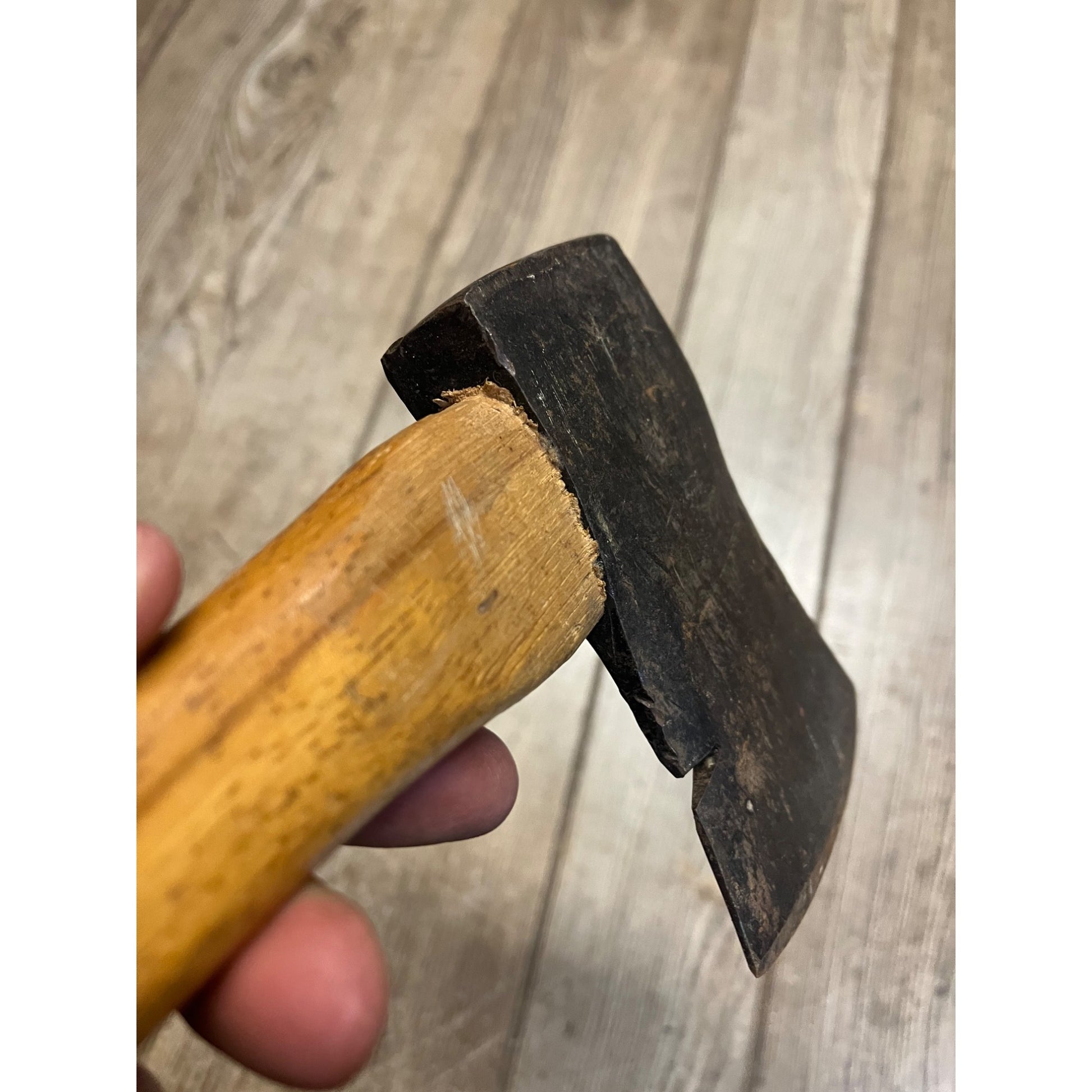 Vintage Wards Master Quality Single Bit Camp Axe Hatchet 1lb 10oz Tru-Test Handle