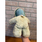 1940's Antique Gund Mfr. Plush Doll/Teddy Bear Combo-Vintage Girl Rubber