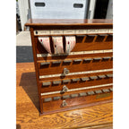 Antique 1900s McCourt Apothecary Label Oak Cabinet Pharmacy pharmacist