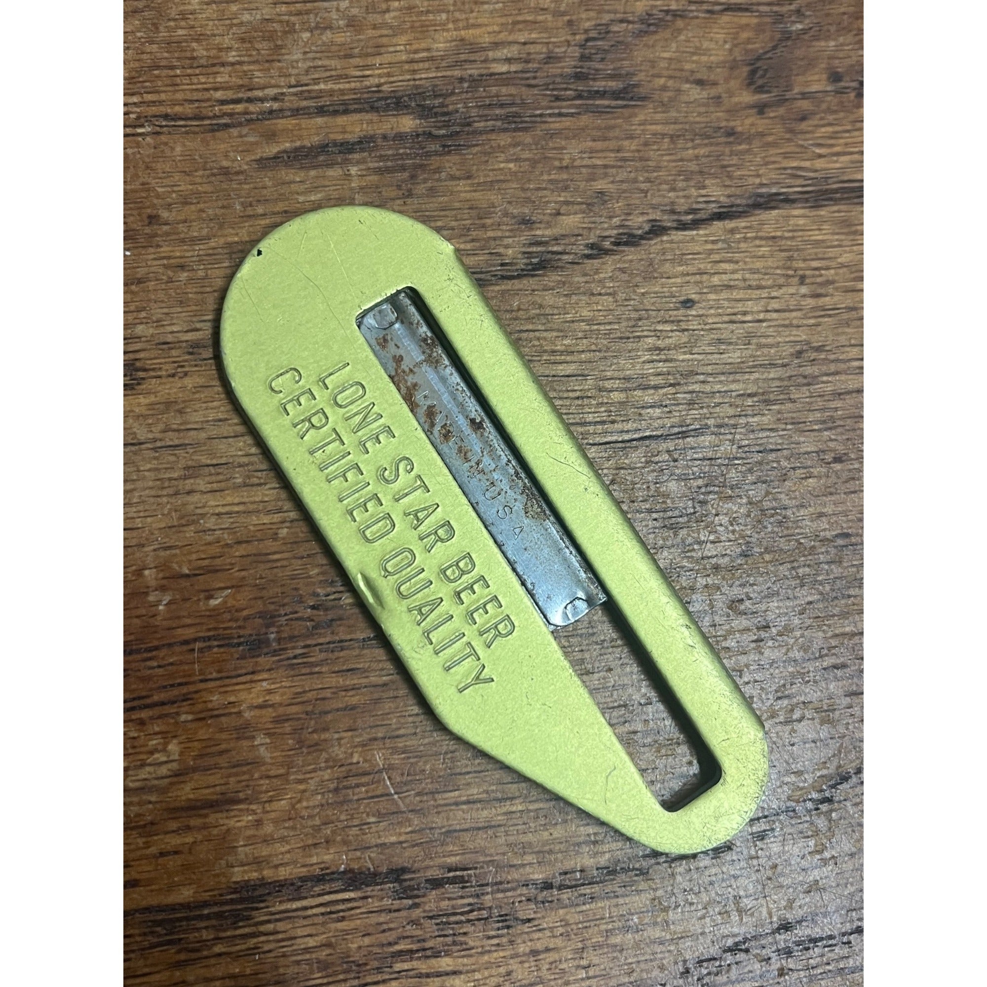Vintage Lone Star Beer Handi Kutter Inc Box Knife Advertising