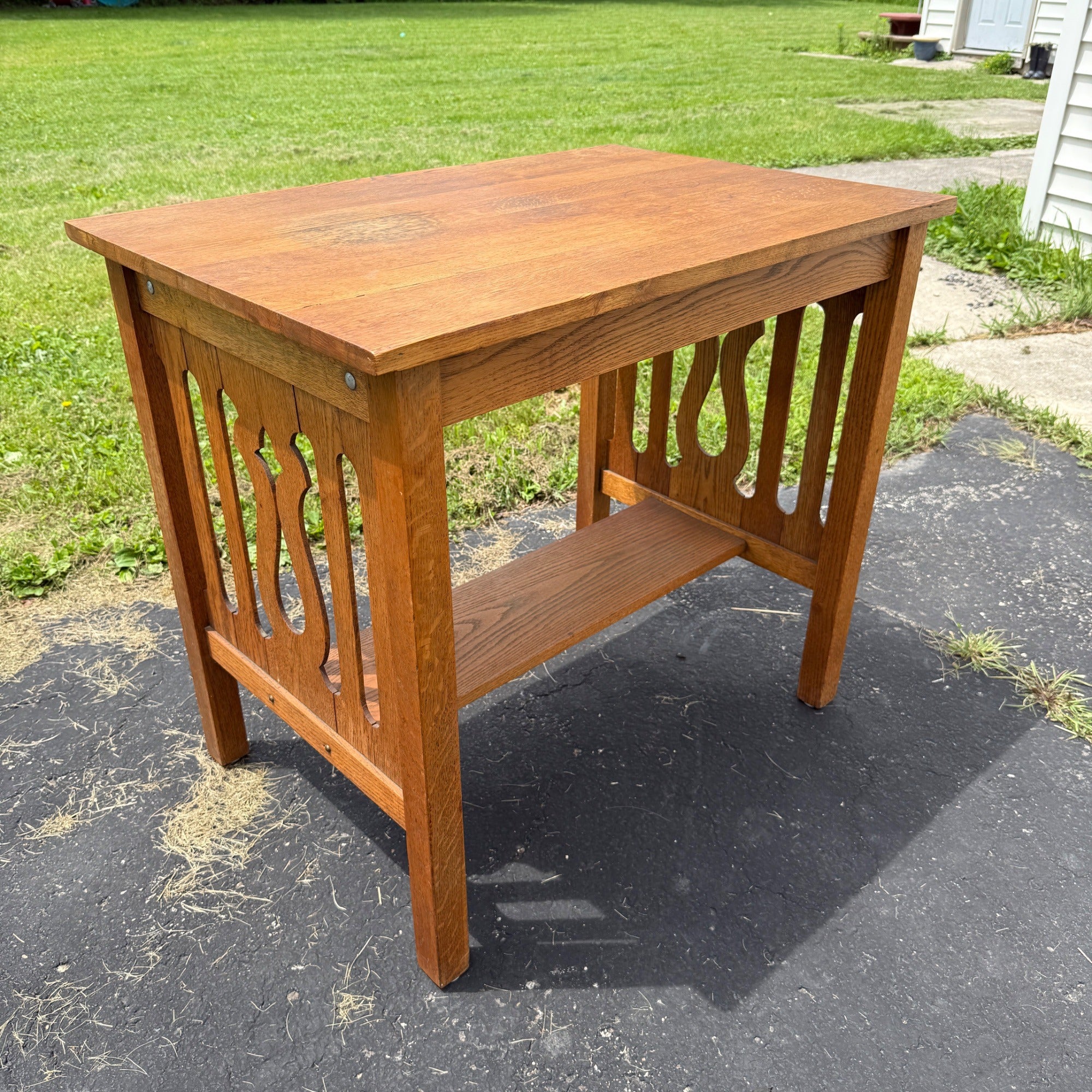 Vintage Arts & Crafts / Mission Style Library Table Desk