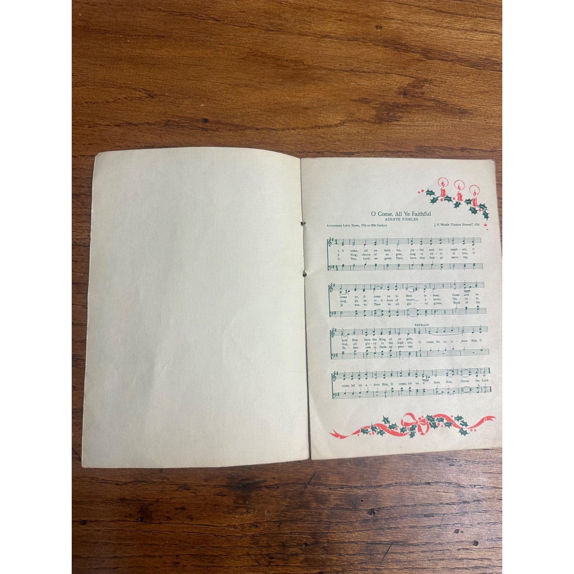 Vintage Christmas Carol Song Booklet Advertising Pittsburgh Brewing Company
