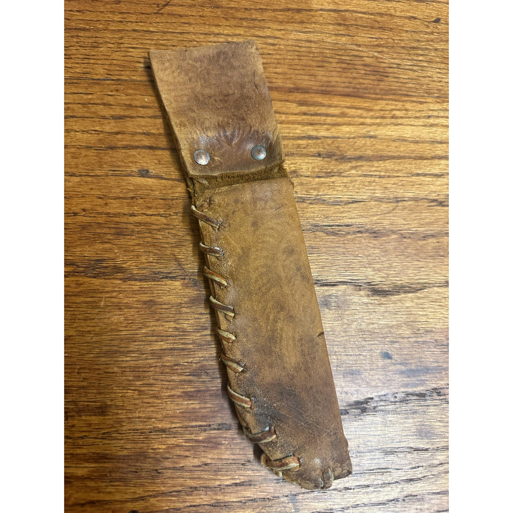 Vintage 1910s Harley Davidson Early Rider's Leather Knife Sheath Live to Ride Skull