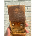 Vintage 1910s Harley Davidson Early Rider's Leather Knife Sheath Live to Ride Skull