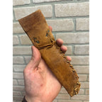 Vintage 1910s Harley Davidson Early Rider's Leather Knife Sheath Live to Ride Skull