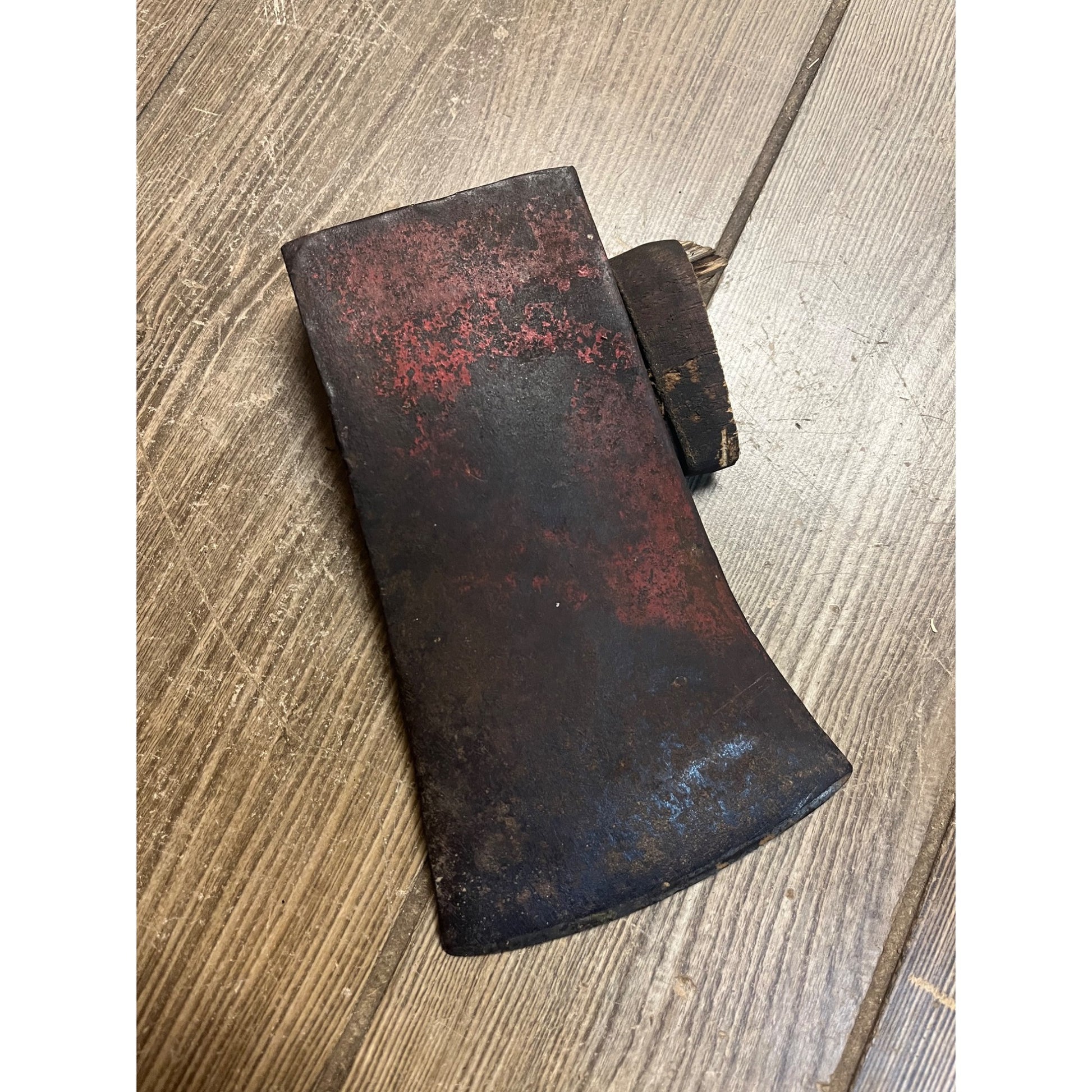 Vintage Single Bit Axe Head 2lb 6oz Unbranded 4" Edge Red Paint