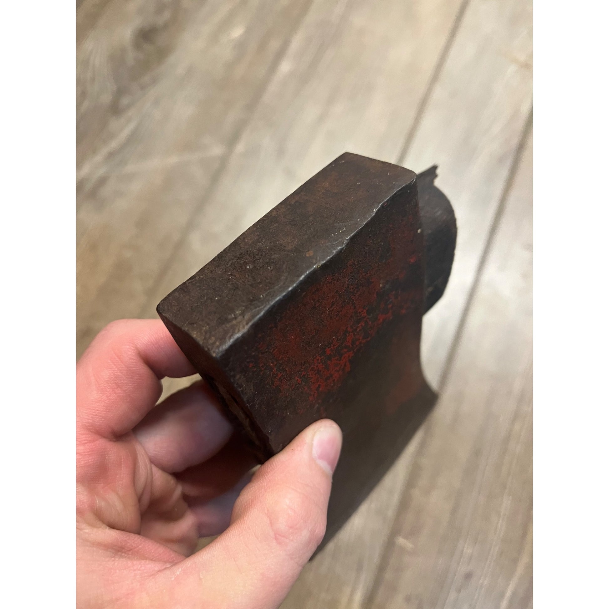 Vintage Single Bit Axe Head 2lb 6oz Unbranded 4" Edge Red Paint