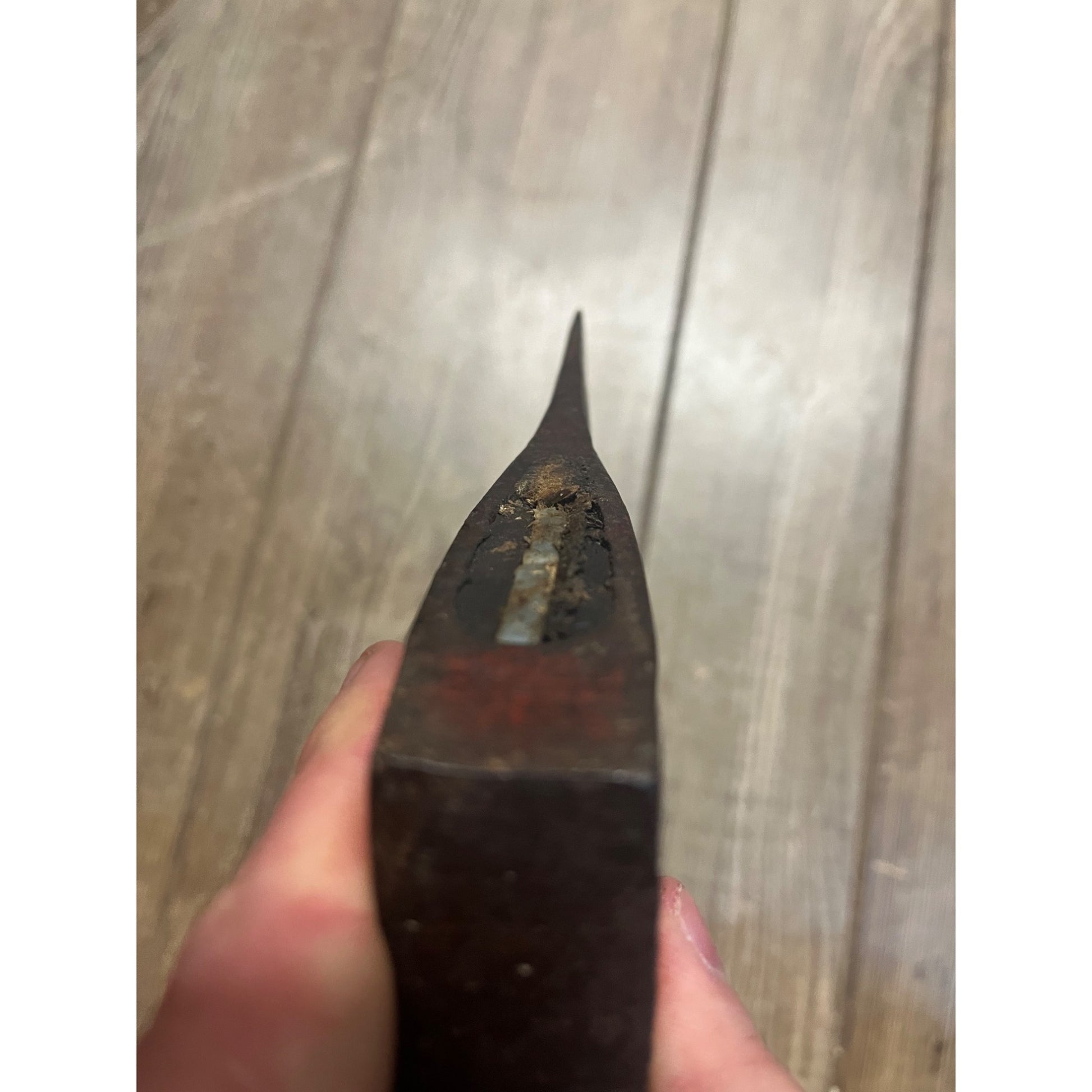 Vintage Single Bit Axe Head 2lb 6oz Unbranded 4" Edge Red Paint