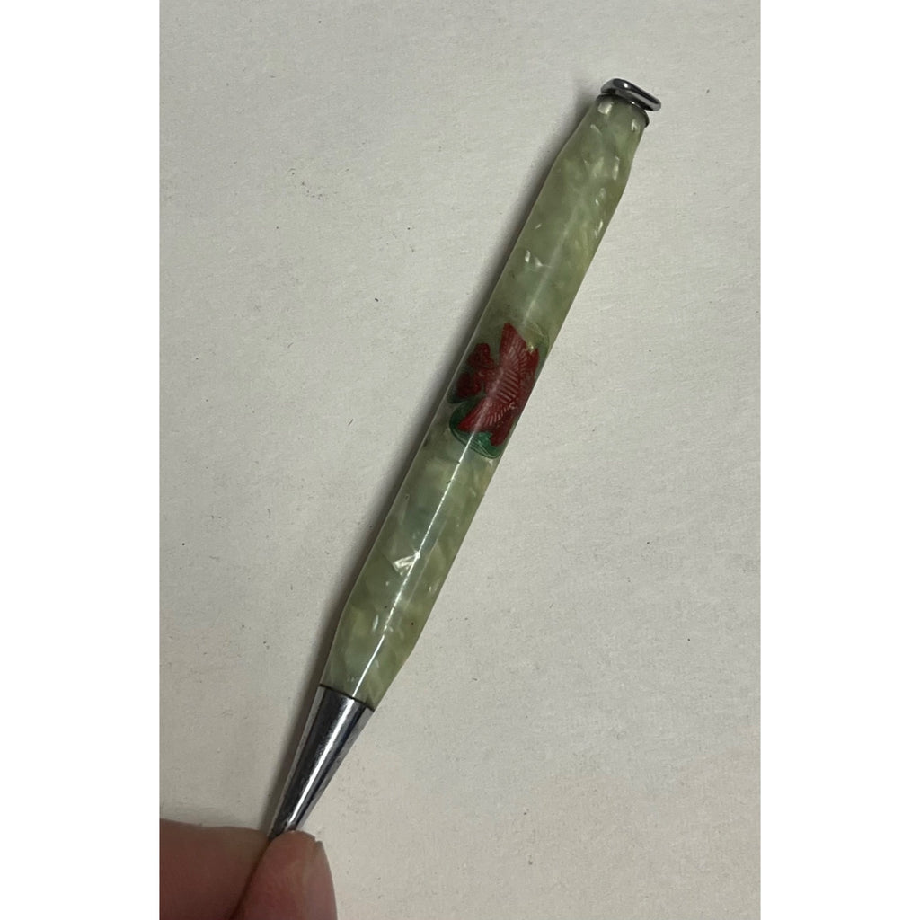 Vintage Mechanical Girl Scout Brownie Pencil GS Eagle Logo Marble White