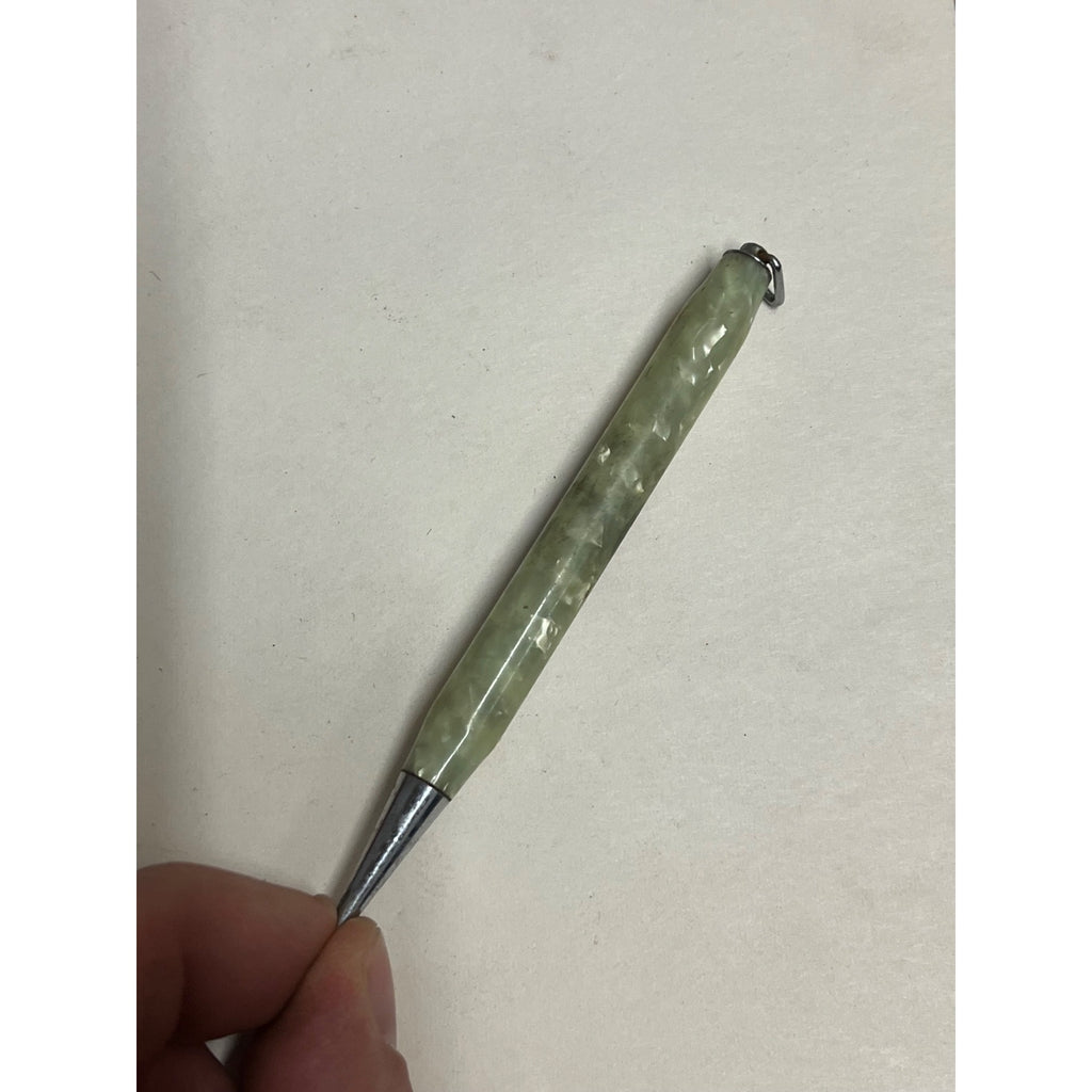 Vintage Mechanical Girl Scout Brownie Pencil GS Eagle Logo Marble White