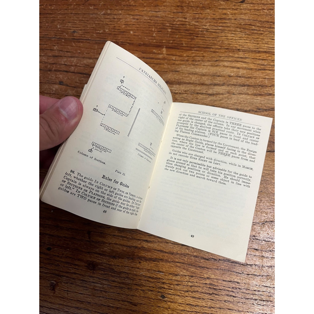 ODD FELLOWS MILITANT DRILL & CEREMONY BOOK 1944 Scarce