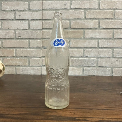 Bireley's Bireleys 24 oz Blue Logo Soda Pop Juice Bottle Embossed Large Version