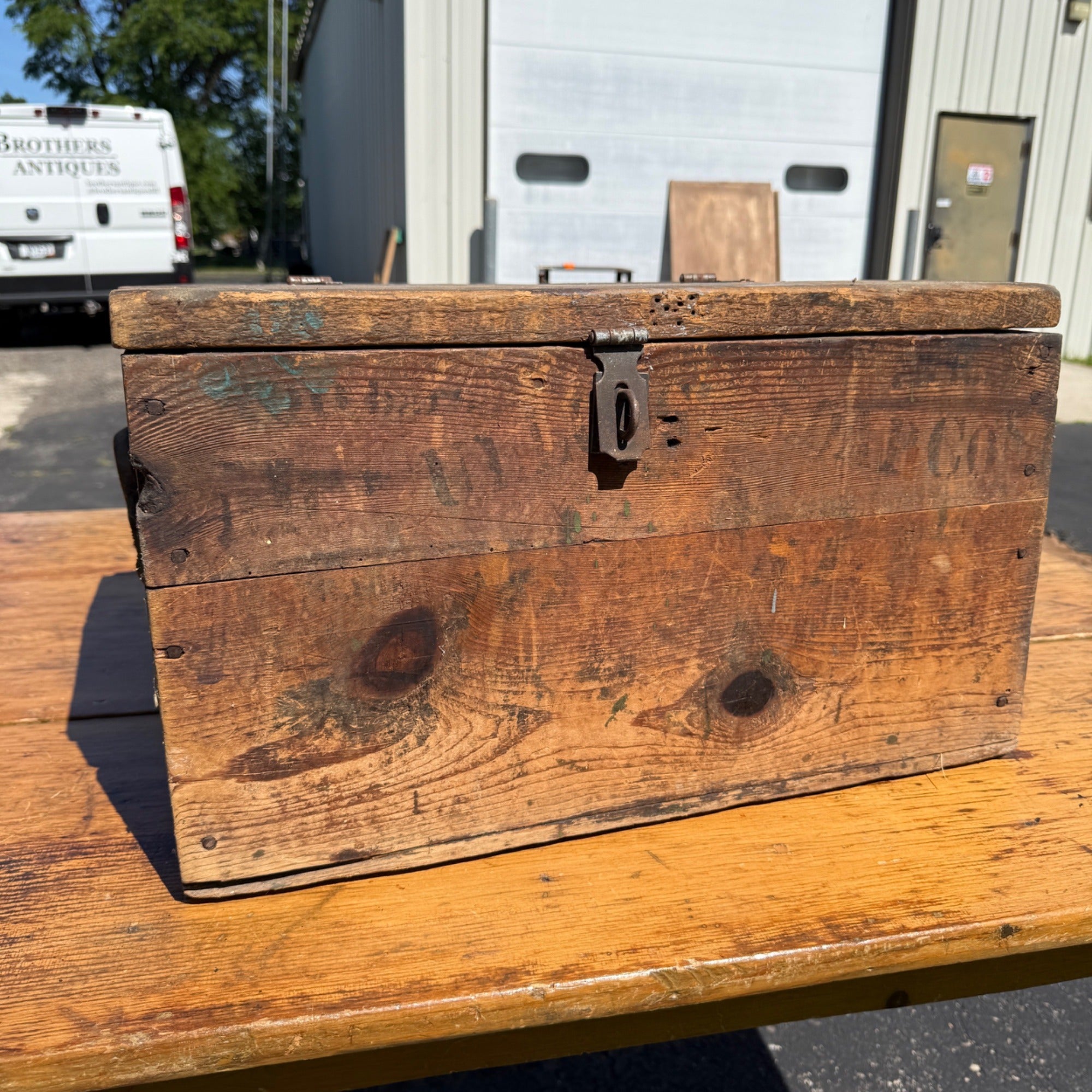 Antique McCullough Soap Co. Milwaukee Wis Wooden Soap Crate Box Country Store