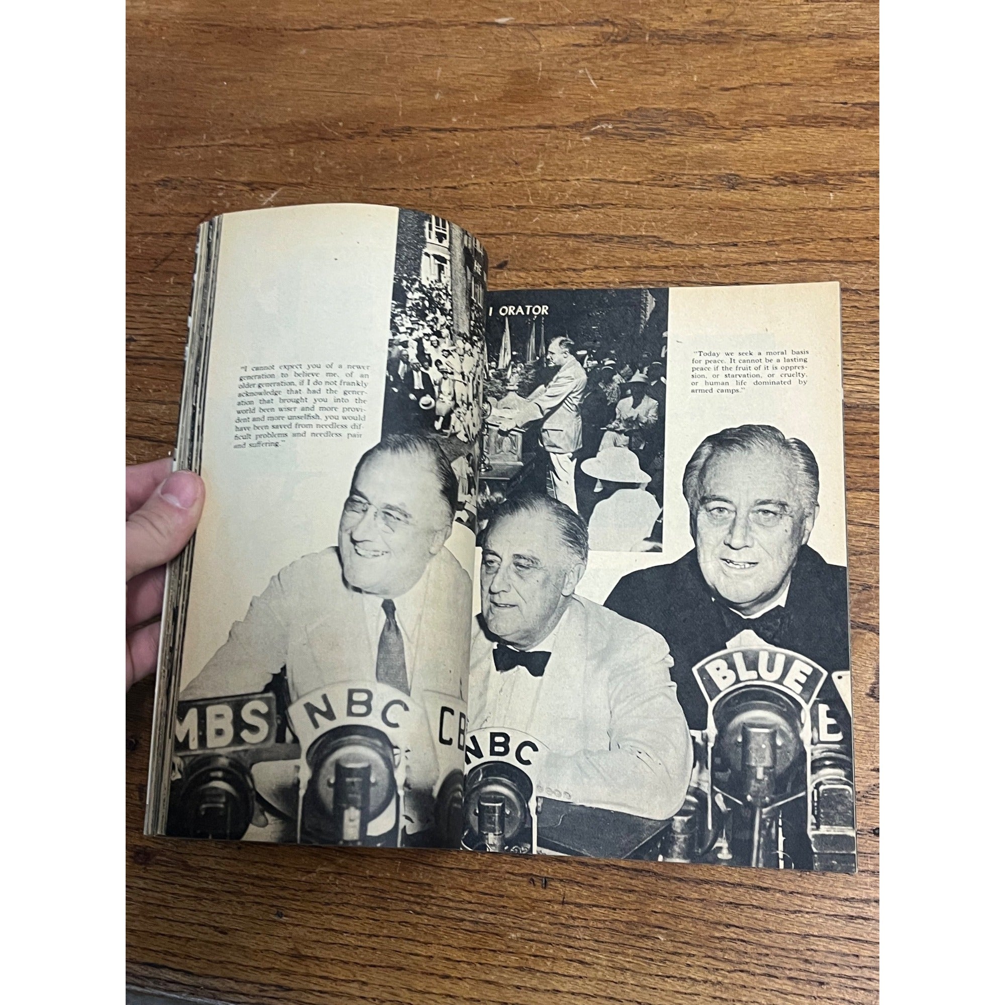 Roosevelt Album 150 Photographs 1945 Paper Magazine Style Book