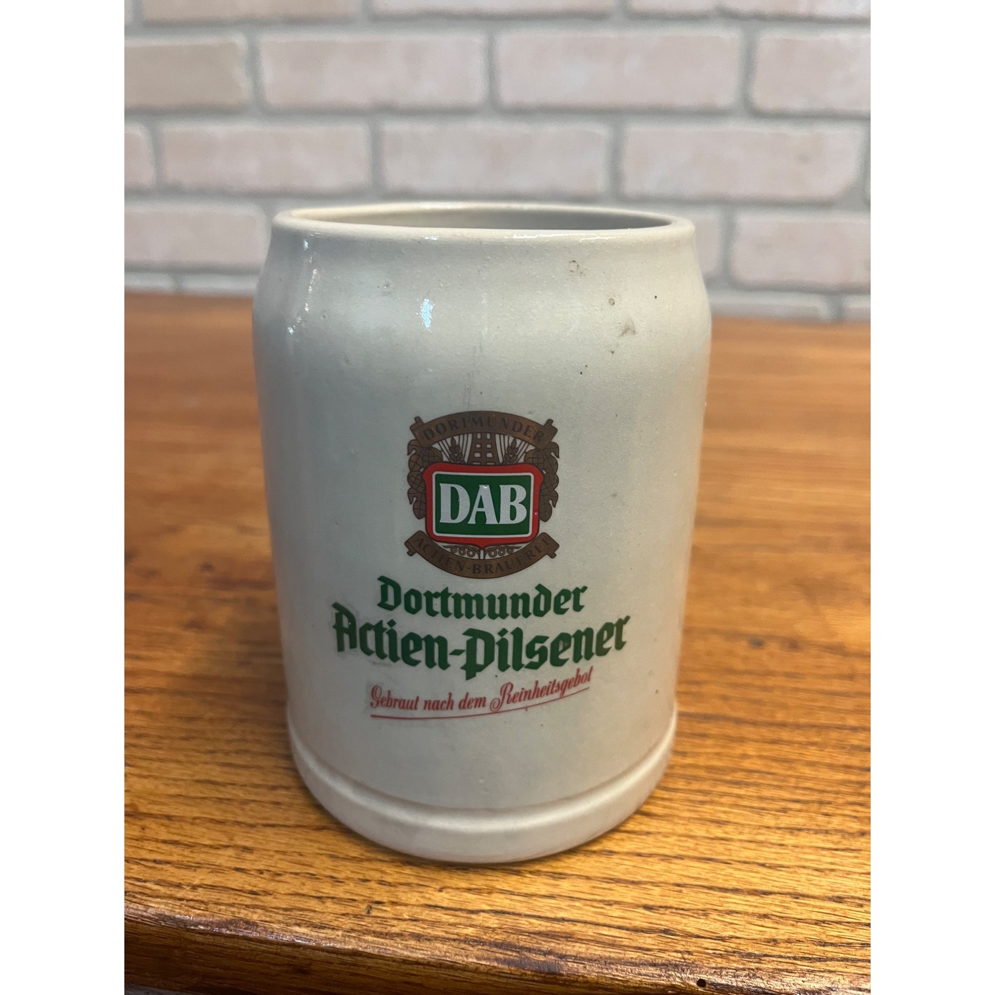 DAB Dortmunder Actien-Pilsener Ceramic Stoneware Beer Mug Stein 1/2 Litre