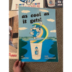 Vintage 1980s Slush Puppie Advertising Promo Posters Signs Lot (5) Retro